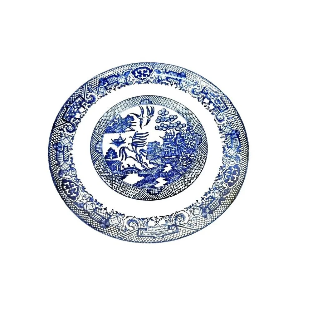 Luncheon Side Plate Vintage Blue Willow Ware Homer Laughlin Chinosiere Replaceme - Picture 2 of 16